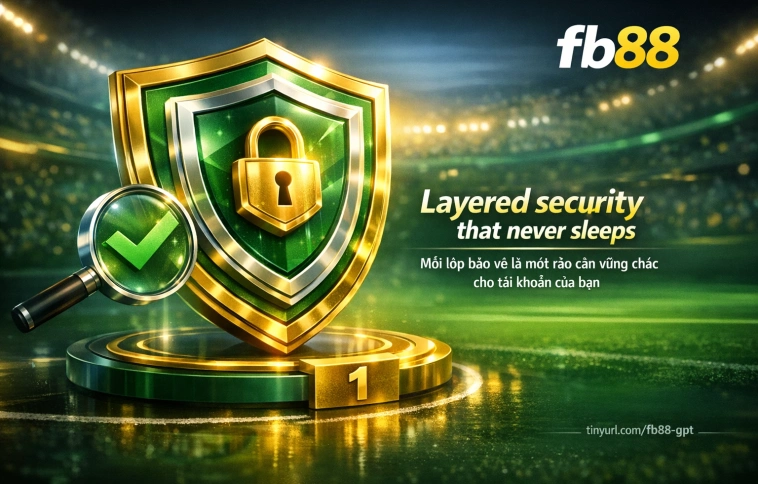 cơ chế bảo vệ tài khoản Fb88 SSL tường lửa xác thực OTP thiết bị lạ