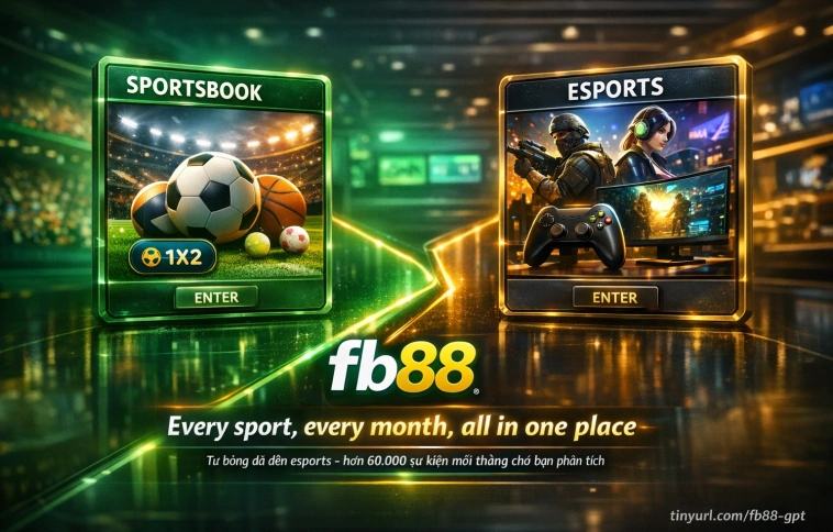 Fb88 Futbol betting hall categories sports esports casino slots diverse